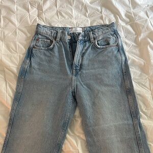 & Other Stories Light Blue Key Cut Jeans